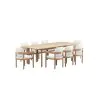 New Classic 60-G5511-9SW New Classic 60-G5511-9SW Wesley - Patio 9 Piece Dining Set Table & 8 Chairs - White