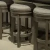 Liberty Furniture 201-OT9003 Lennox Hill - Upholstered Swivel Console Stool - Bark