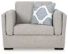 Benchcraft® 5450323 Benchcraft® 5450323 Evansley - Chair And A Half - Pewter