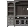 Liberty Furniture 824-EL78 Heartland - Left Pier - Antique White / Tobacco Tops