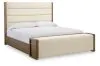 Benchcraft® B863B5 Marxmore - California King Upholstered Storage Bed - Brown