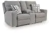 Ashley Furniture 90503/15/18/13 Ashley Furniture 90503/15/18/13 Biscoe - 3 Pc. - Power Reclining Sofa, Power Reclining Loveseat, Power Recliner - Pewter