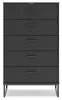 Ashley Furniture EB1865-245 Socalle - Five Drawer Chest - Black