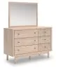 Ashley Furniture PCB1566B1 Ashley Furniture PCB1566B1 Arloster - Dresser And Mirror - Tan