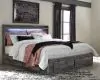 Ashley Furniture B221B16 Ashley Furniture B221B16 Baystorm - King Panel Bed With 6 Storage Drawers - Gray