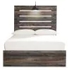 Ashley Furniture B211B9 Ashley Furniture B211B9 Drystan - Full Panel Bed With 2 Side Drawers - Brown / Beige