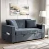 New Classic U1827-30-BLU Selby - Pop-Up Sleeper Sofa - Blue