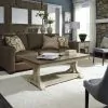 Liberty Furniture 652-OT-3PCS Farmhouse Reimagined - 3 Piece Table Set (1 Cocktail 2 End Tables) - Antique White / Chestnut Tops