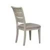 Liberty Furniture 652-C2001S Farmhouse Reimagined - Ladder Back Upholstered Side Chair - Antique White / Chestnut Tops