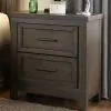 Liberty Furniture 759-BR60 Thornwood Hills - 2 Drawer Nightstand - Rock Beaten Brown