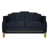 New Classic U2034-20-BLK Empire - Lighted Loveseat - Black