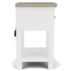 Riverside Furniture 37298 Cora - One Drawer Nightstand - White