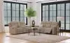 Coaster Fine Furniture 610281-S2 Brentwood - 2 Piece Upholstered Reclining Sofa Set - Taupe