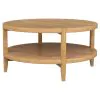 Coaster Fine Furniture 709698 Camillo - Round Solid Wood Coffee Table - Maple