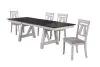 New Classic 40-1903-D4C Maisie - Dining Table & 4 Chairs - White / Dark Brown