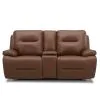Liberty Furniture 7008SD-23P Cameron - Loveseat With Console P3 & ZG - Dakota Saddle