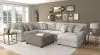 Jackson Furniture Industries 3345/62/30/76/28-26 Jackson Furniture Industries 3345/62/30/76/28-26 Livingston - 3 Piece Sectional With Comfort Coil Seating, 9 Included Accent Pillows And 1 Included 45