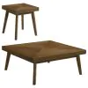 Coaster Fine Furniture 707798-S2 Westerly - 2 Piece Square Coffee And End Table Set - Walnut
