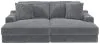Jackson Furniture Industries 3445/15/16-28 Jackson Furniture Industries 3445/15/16-28 Cozy - 2 Piece Double Wide Chaise With USB Charging Ports - Gunmetal