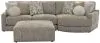 Jackson Furniture Industries 3145/63/96/28-28 Jackson Furniture Industries 3145/63/96/28-28 Turner - 2 Piece Sofa Cuddler With Right Side Facing Cuddler And Cocktail Ottoman - Mushroom