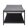 New Classic T4138-3P-DGY Linea - 3 Piece Occasional Set (1 Coffee & 2 End Tables) - Dark Gray