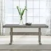 Liberty Furniture 528-CD-TRS Hallendale - Trestle Table - Gravel Wash