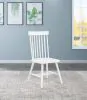 Coaster Fine Furniture 122502WHT Andrews - Windsor Spindle Back Dining Side Chair (Set of 2) - White
