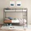 Coaster Fine Furniture 460334BLK Carson - Metal Twin Over Twin Bunk Bed - Glossy Black