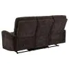 Coaster Fine Furniture 609571 Navarro - Chenille Upholstered Reclining Sofa - Dark Brown