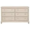 Coaster Fine Furniture 215923 Pembroke - 6-Drawer Bedroom Dresser Cabinet - Washed Oak