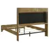 Coaster Fine Furniture 222971QB1 Henderson - Queen Headboard, Footboard & Slats, Box 1 of 2 - Medium Oak