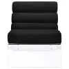 Coaster Fine Furniture 903162 Serreta - Boucle Upholstered Armless Acrylic Chair - Black