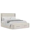 Riverside Furniture 78283-78284-78276 Riverside Furniture 78283-78284-78276 Alexis - King Upholstered Storage Bed - Latte Essence