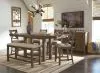 Ashley Furniture D631-32 Moriville - Rectangular Dining Room Counter Extension Table - Grayish Brown