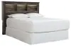 Ashley Furniture B211-65 Ashley Furniture B211-65 Drystan - Queen Bookcase Headboard - Brown / Beige