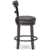 Ashley Furniture D388-224 Caitbrook - UPH Swivel Barstool  - Gray