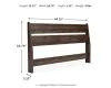 Ashley Furniture EB3660-157 Ashley Furniture EB3660-157 Calverson - Queen Panel Headboard - Mocha
