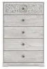 Ashley Furniture EB1811-245 Paxberry - Five Drawer Chest - Whitewash