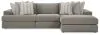 Ashley Furniture 58103S4 Ashley Furniture 58103S4 Avaliyah - 3-Piece Sectional With Raf Corner Chaise - Ash