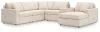 Ashley Furniture 92103S53 Ashley Furniture 92103S53 Modmax - 6-Piece Sectional With Raf Corner Chaise, Laf Corner Chair And Storage Console - Oyster