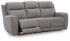 Ashley Furniture PCU1090015 5Z-Comfort - Power Reclining Sofa With Adj Headrest - Coin