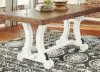 Ashley Furniture D546/35/01(6)/60 Valebeck - 8 Pc. - Dining Room Table, 6 Side Chairs, Server - White / Brown