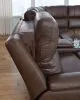 Ashley Furniture PCU12001S5 Bleckley - 6-Piece Power Reclining Sectional With LAF And RAF Recliners - Espresso