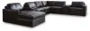 Ashley Furniture 74305S47 Ashley Furniture 74305S47 Modmax II - 8-Piece Sectional With LAF Corner Chaise And Audio Consoles - Black