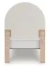 Ashley Furniture PCB1566B2 Arloster - Twin Upholstered Panel Bed - Tan / White