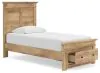 Ashley Furniture PCB1170B22 Ashley Furniture PCB1170B22 Makidern - Twin Panel Storage Bed With Storage Footboard - Tan