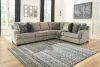 Ashley Furniture 56103S2 Ashley Furniture 56103S2 Bovarian - Left Arm Facing Loveseat 3 Pc Sectional - Stone