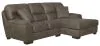 Jackson Furniture Industries 4043/46/76-19 Jackson Furniture Industries 4043/46/76-19 Royce - 2 Piece Sofa Chaise (LSF Loveseat / RSF Chaise) - Brown