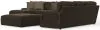 Jackson Furniture Industries 4376/72/75/30/28-49 Jackson Furniture Industries 4376/72/75/30/28-49 Mammoth - 3 Piece Sectional With Cocktail Ottoman (LSF Chaise) - Chocolate