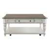 Liberty Furniture 244-OT1014 Magnolia Manor - Oversized Square Cocktail Table - Antique White
